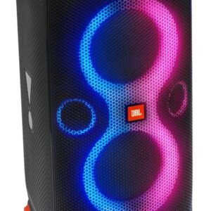 JBL Partybox 110, Wireless Bluetooth Party Speaker, 160W Monstrous Pro Sound, Dynamic Light Show, Upto 12Hrs Playtime, Built-in Powerbank, Guitar & Mic Input, PartyBox App, Splashproof (Black)