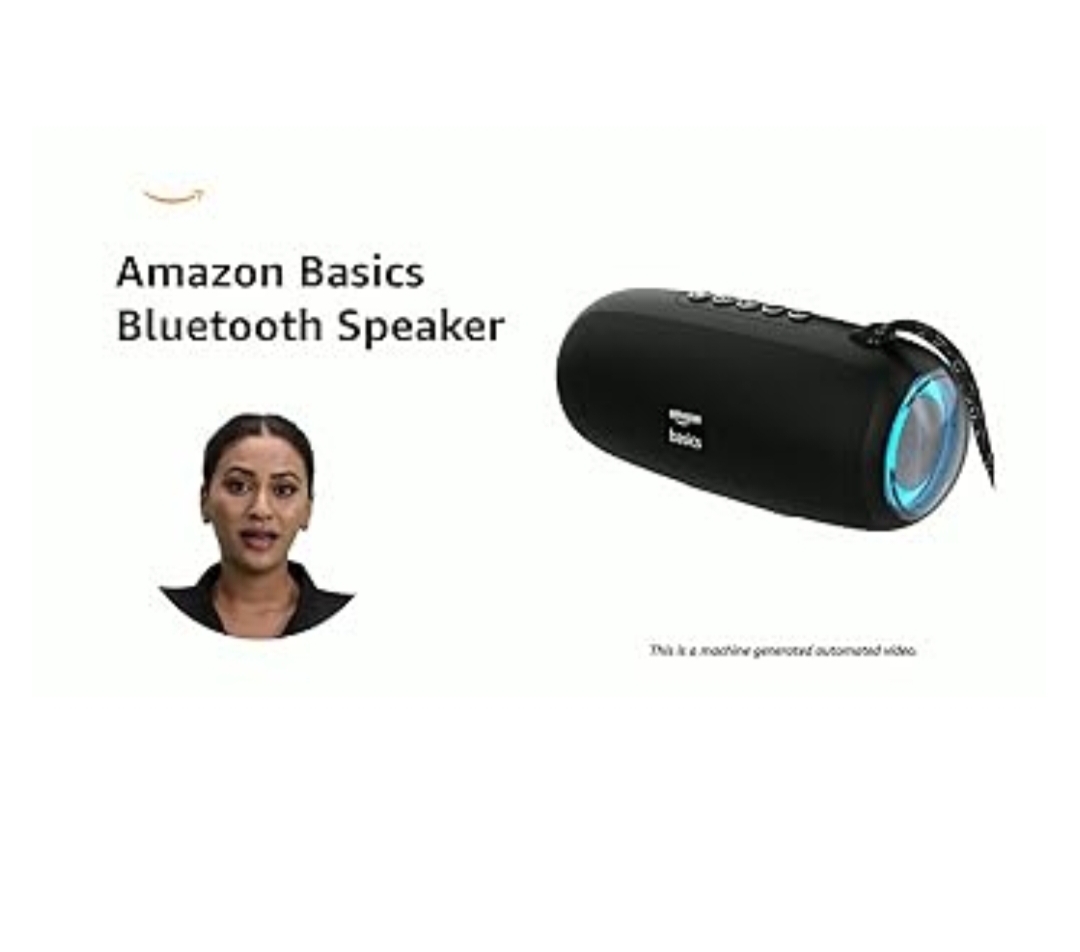 amazon basics B10 10W RMS Bluetooth Speaker with 2000 mAh Battery | Up to 8 hrs of Playback | RGB | Bluetooth 5.3, AUX in, USB & Micro SD Card Connectivity | Type-C Charging (Black) - Image 3